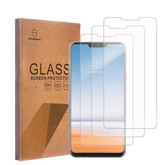 3 pack glass screen protector for LG G7 ThinQ (355) - Picture 8 of 9